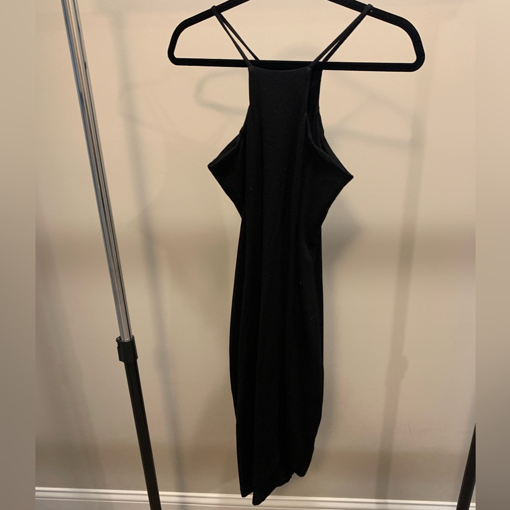 Sleek Elegant Black Women's cocktail Dress